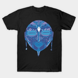 Mountain Blue African Mask 2 T-Shirt